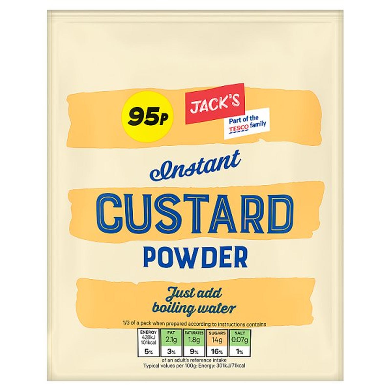 Jack's Instant Custard Powder 72g