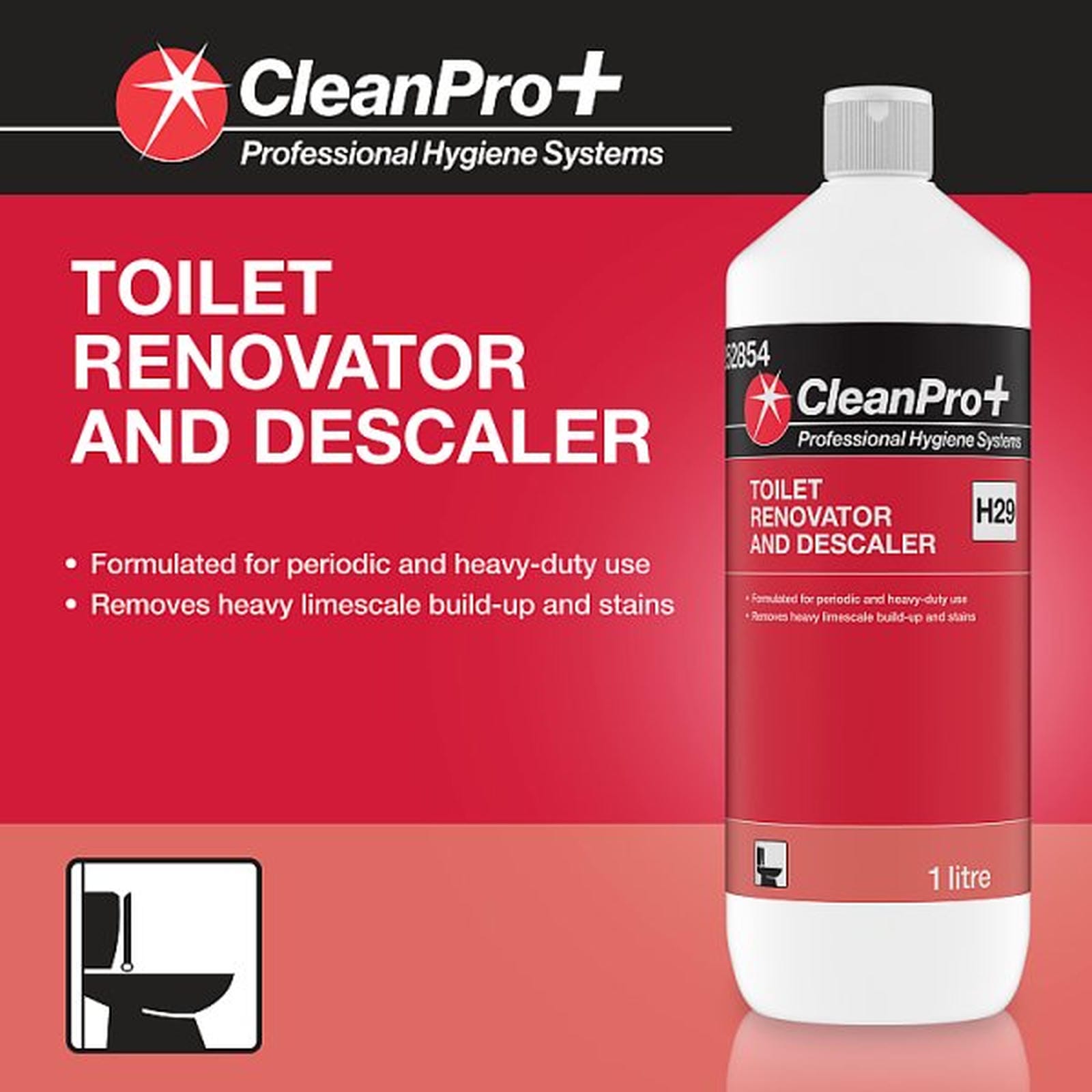 CleanPro+ Toilet Renovator and Descaler H29 1 Litre