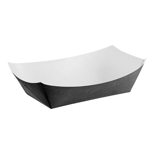 CaterPro 100 Paper Black Food Trays – 12 x 100s