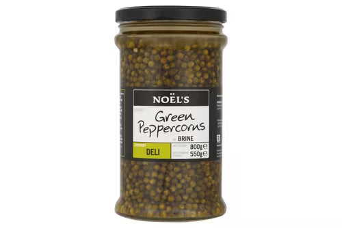 Noel's Green Peppercorns In Brine 800 g For Cooking And Sauces, Ready To Use 1 x 800 ml Pack