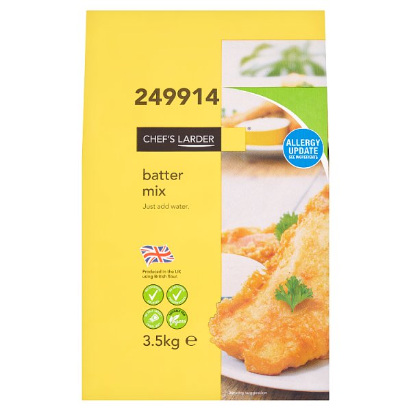 Chef's Larder Batter Mix 3.5kg 4 x 3.5kg Bulk Catering Pack For Retail And Foodservice Kitchens