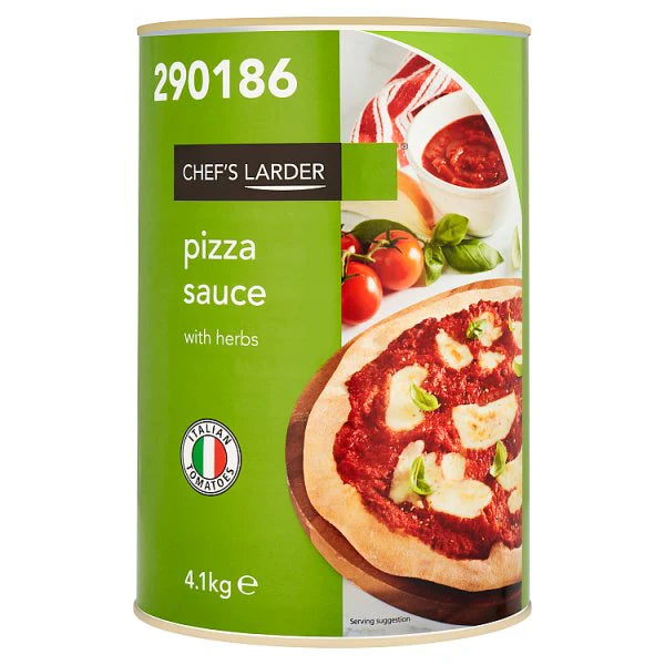 Chef's Larder Pizza Sauce With Herbs Suitable For Retailers Kitchens And Foodservice 4.1kg 1 x 4100g