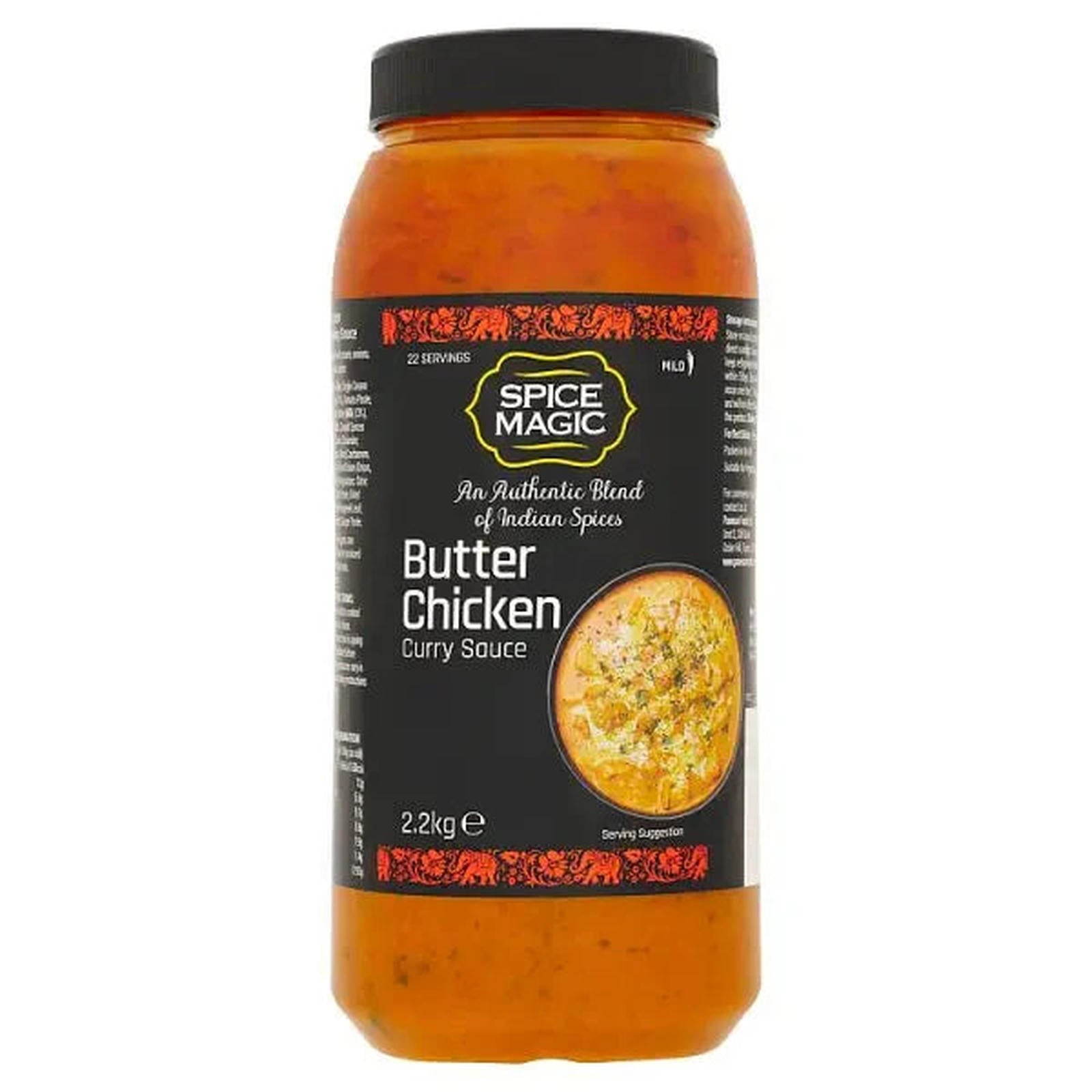 Spice Magic Butter Chicken Curry Sauce Convenience 2.2kg 1 x 2.2kg For Retailers Kitchens Foodservice