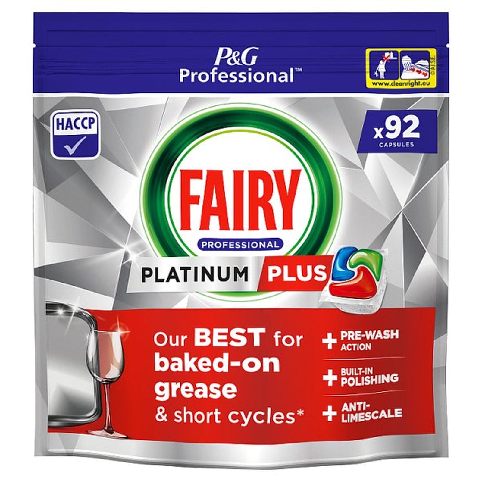 Fairy Professional Platinum Plus Dishwasher Tablets, 92 Washes