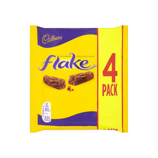 Cadbury Flake Chocolate Bar 4 Pack Multipack 80g – 20 x 4x20g