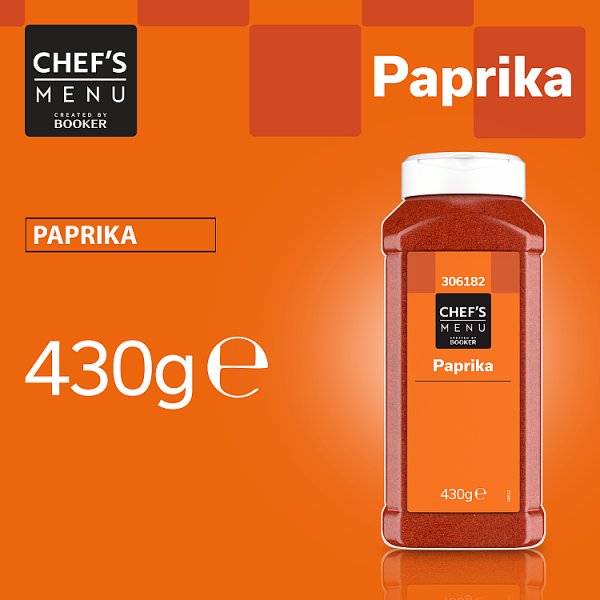 Chef's Menu Paprika 430g Ground Spice For Hungarian Dishes Vibrant Colour And Authentic Flavour