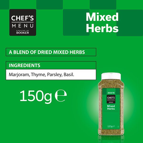 Chef's Menu Mixed Herbs Dried Herb Blend For Cooking 150g Versatile Seasoning For Soups Stews And Roasted Vegetables