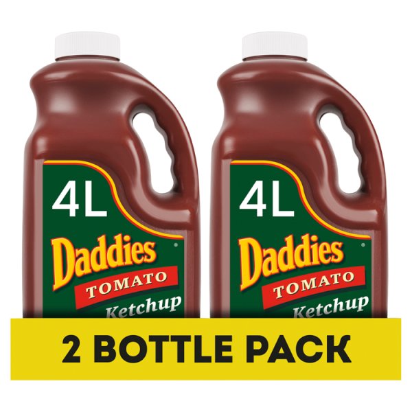Daddies Tomato Ketchup Foodservice Bulk Pack 4 Litre 2 X 4.6 Kilograms Per Pack Case Of