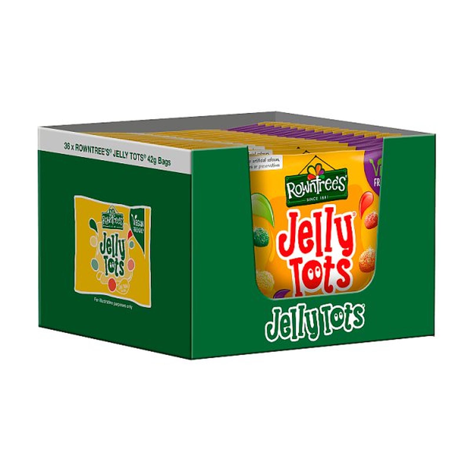 Rowntree's Jelly Tots Sweets Bag 42g