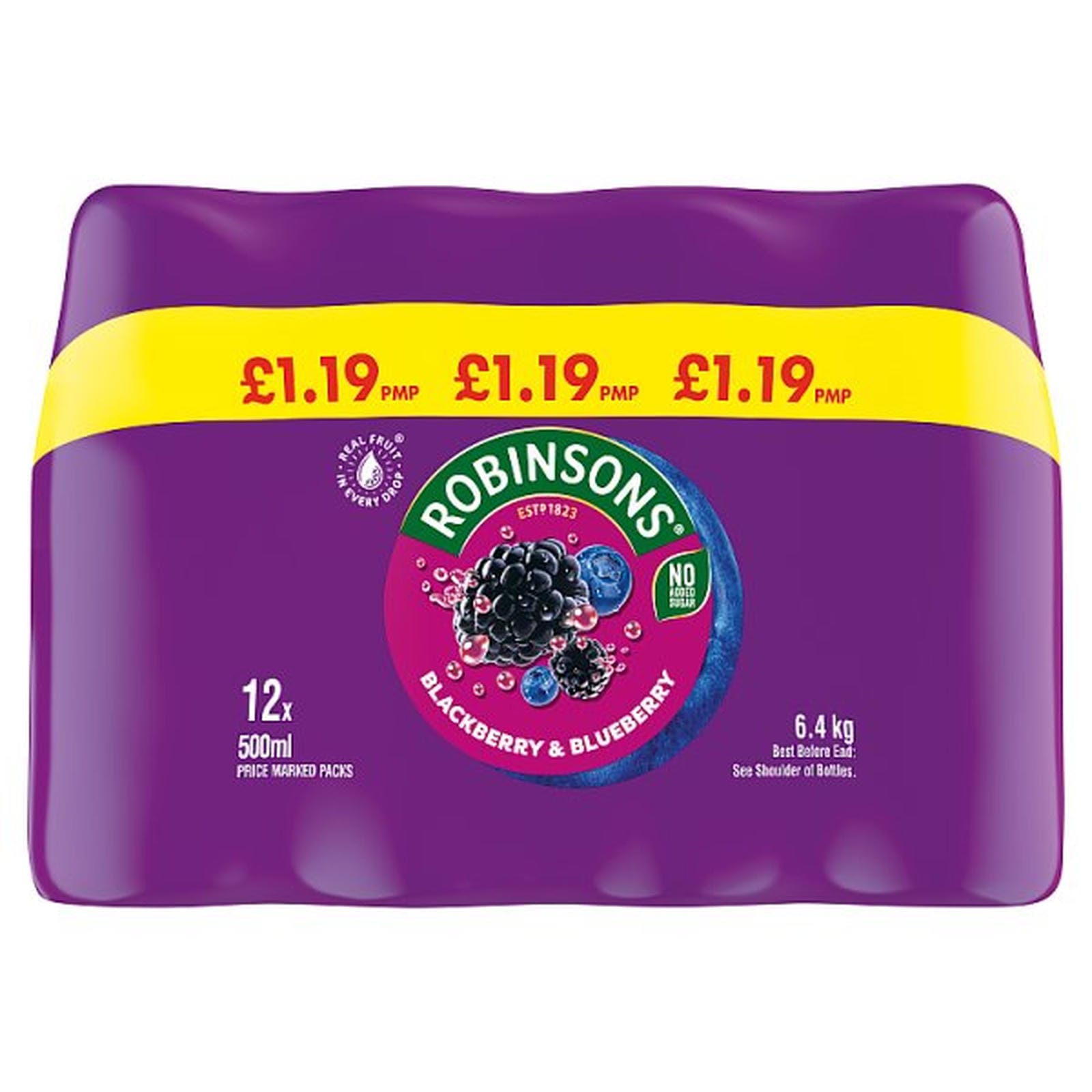 Robinsons Blackberry & Blueberry 12 x 500ml