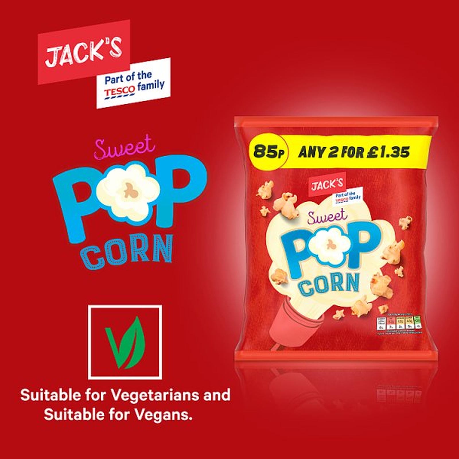 Jack's Sweet Popcorn 50g