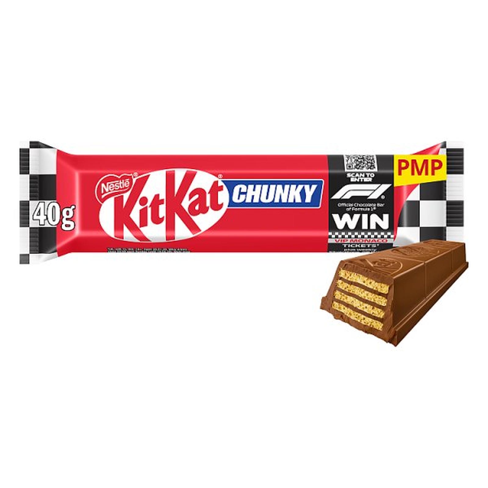 KitKat F1 Chunky Milk Chocolate Bar 40g PMP 89p