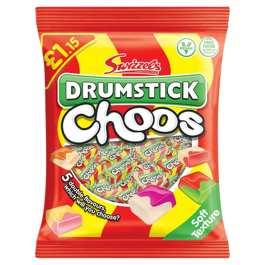 Swizzels Drumstick Choos 115g PMP – 12 x 115g