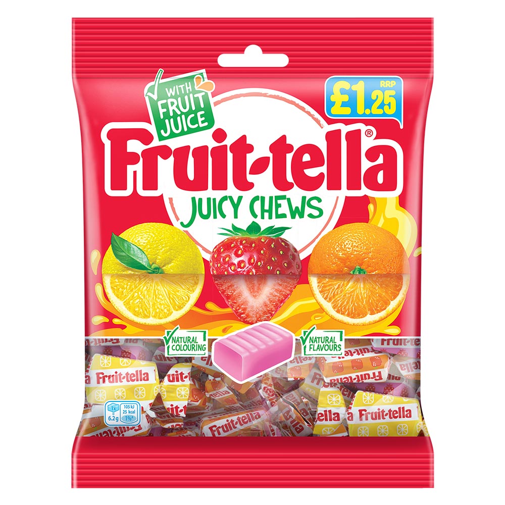 Fruit-tella Juicy Chews 135g – 12 x 135g