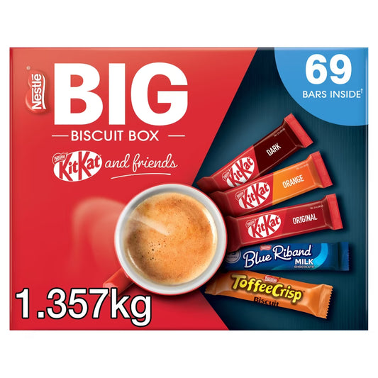 Nestle Kitkat and Friends Big Biscuit Box 69 Assorted Biscuit Box 1.357kg – 1 x 69pk