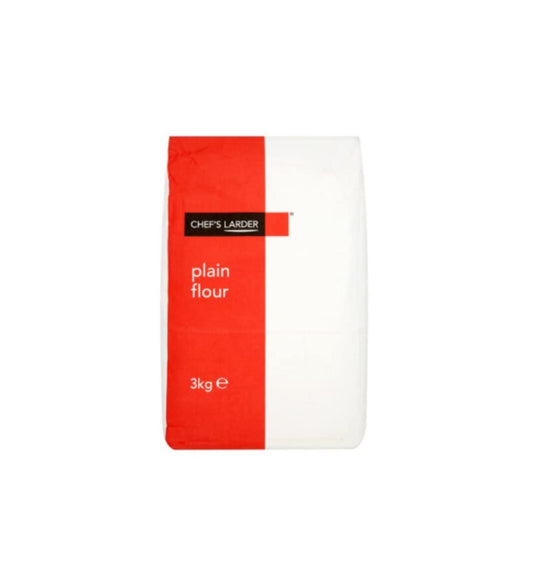 Chef's Larder Plain Flour 3kg – 4 x 3kg