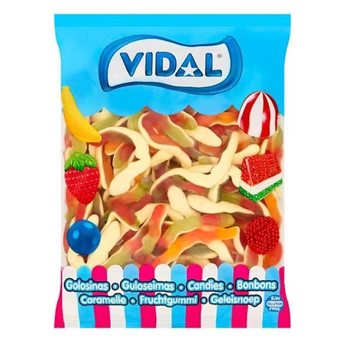 Vidal Scary Snakes Candies 1kg – 1 x 1kg