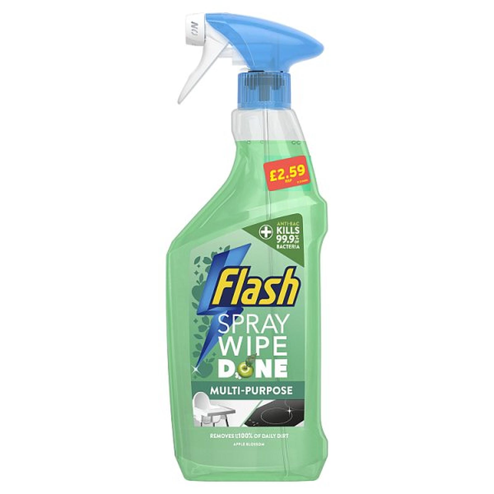 Flash Spray Wipe Done Apple Blossom Cleaning Spray PMP 500ml