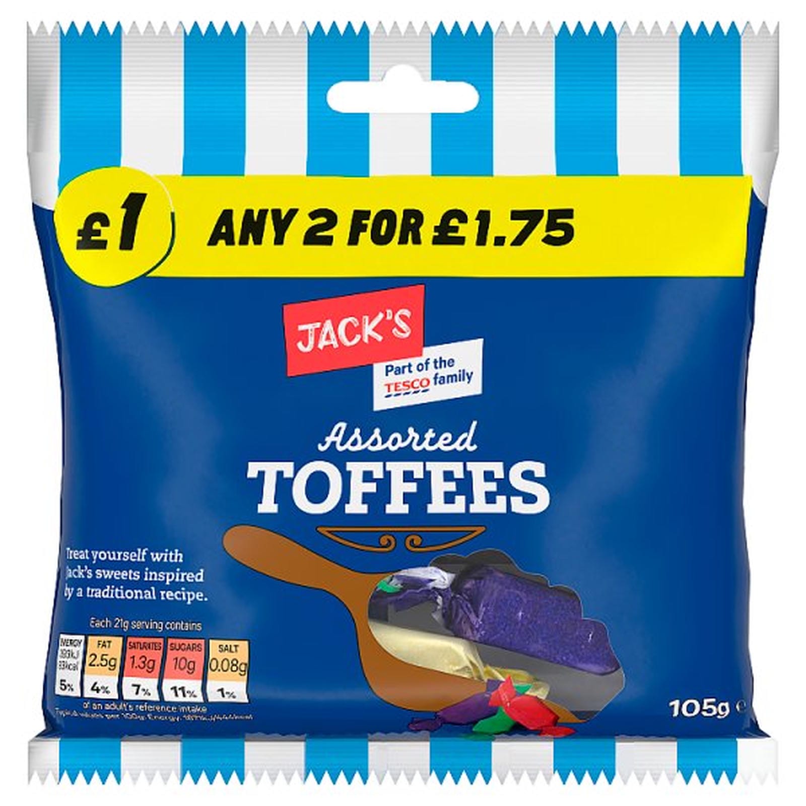 Jack's Assorted Toffees 105g