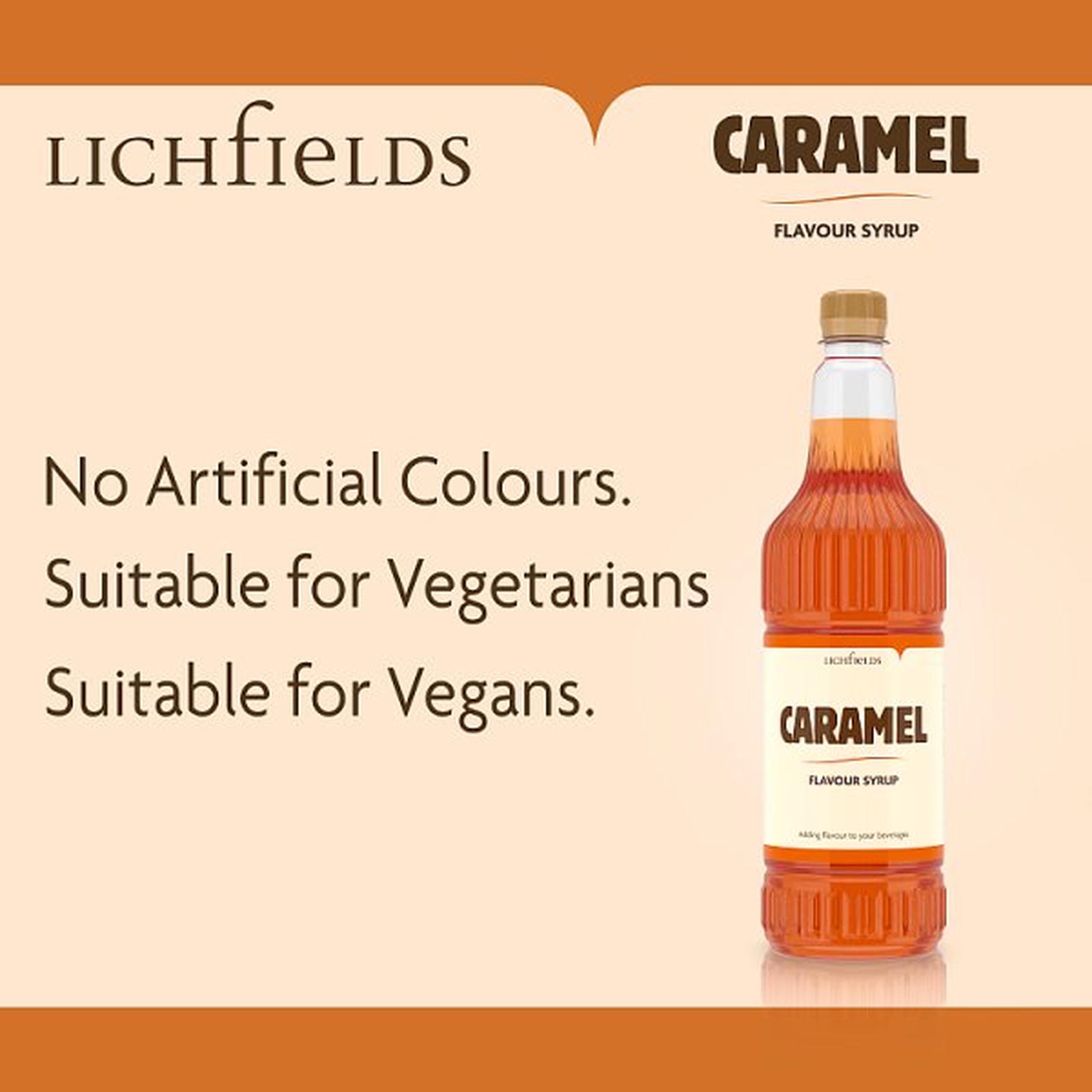 Lichfields Caramel Flavour Syrup 1 Litre