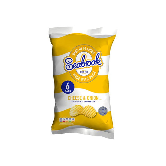 Seabrook The Original Crinkle Cut Crisp Variety Pack 6 x 25g – 8 x 6pk