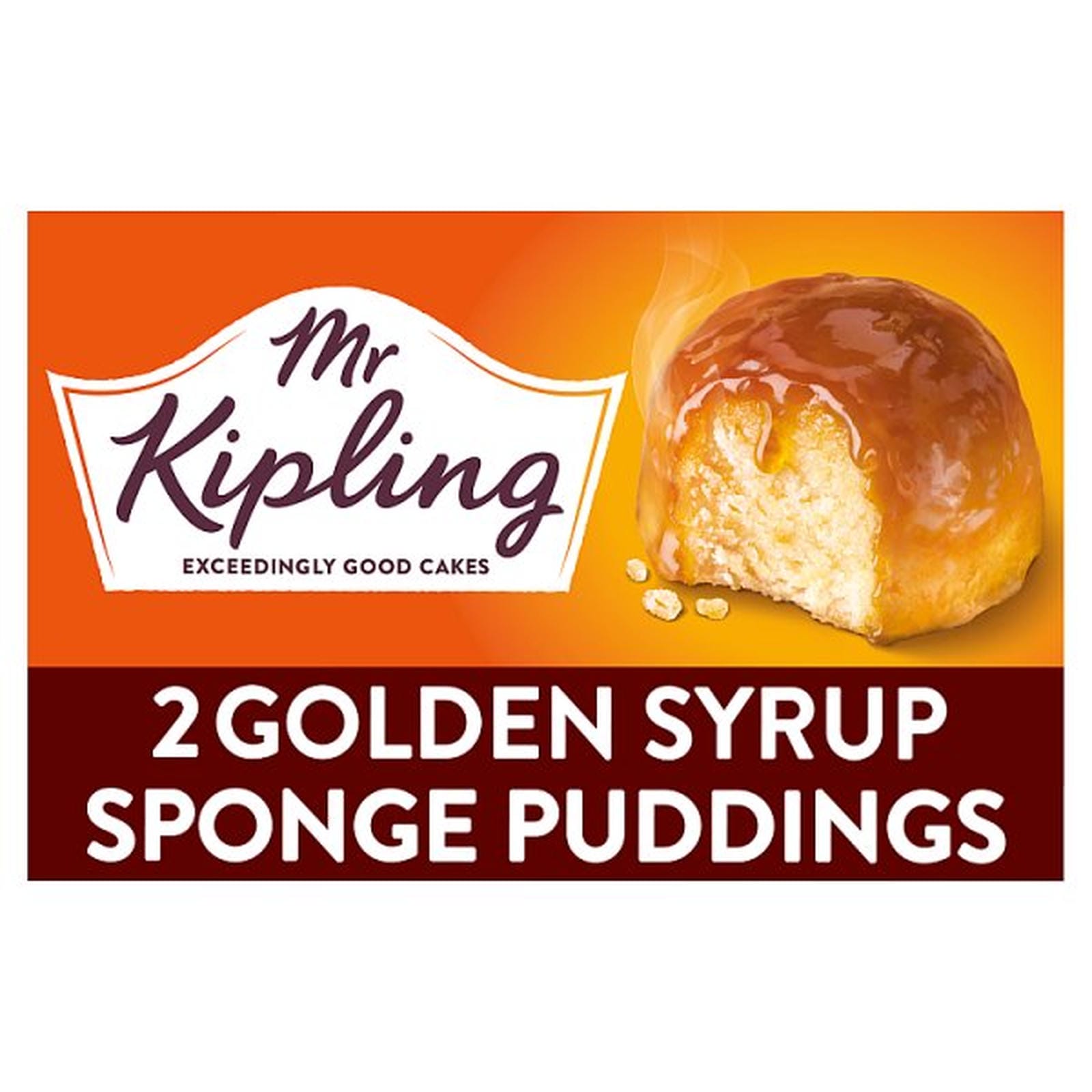Mr Kipling Golden Syrup Sponge Pudding Cake Dessert Pots 2 x 95g