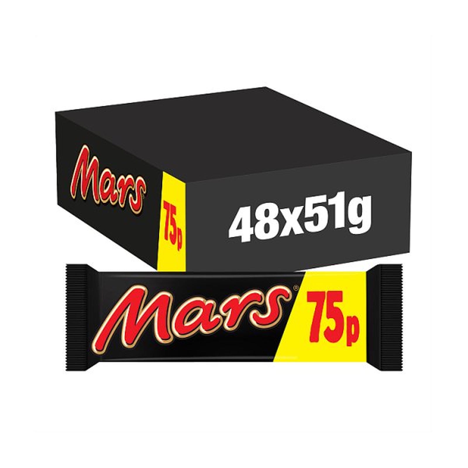 Mars Milk Chocolate Bar 51g PMP £0.75