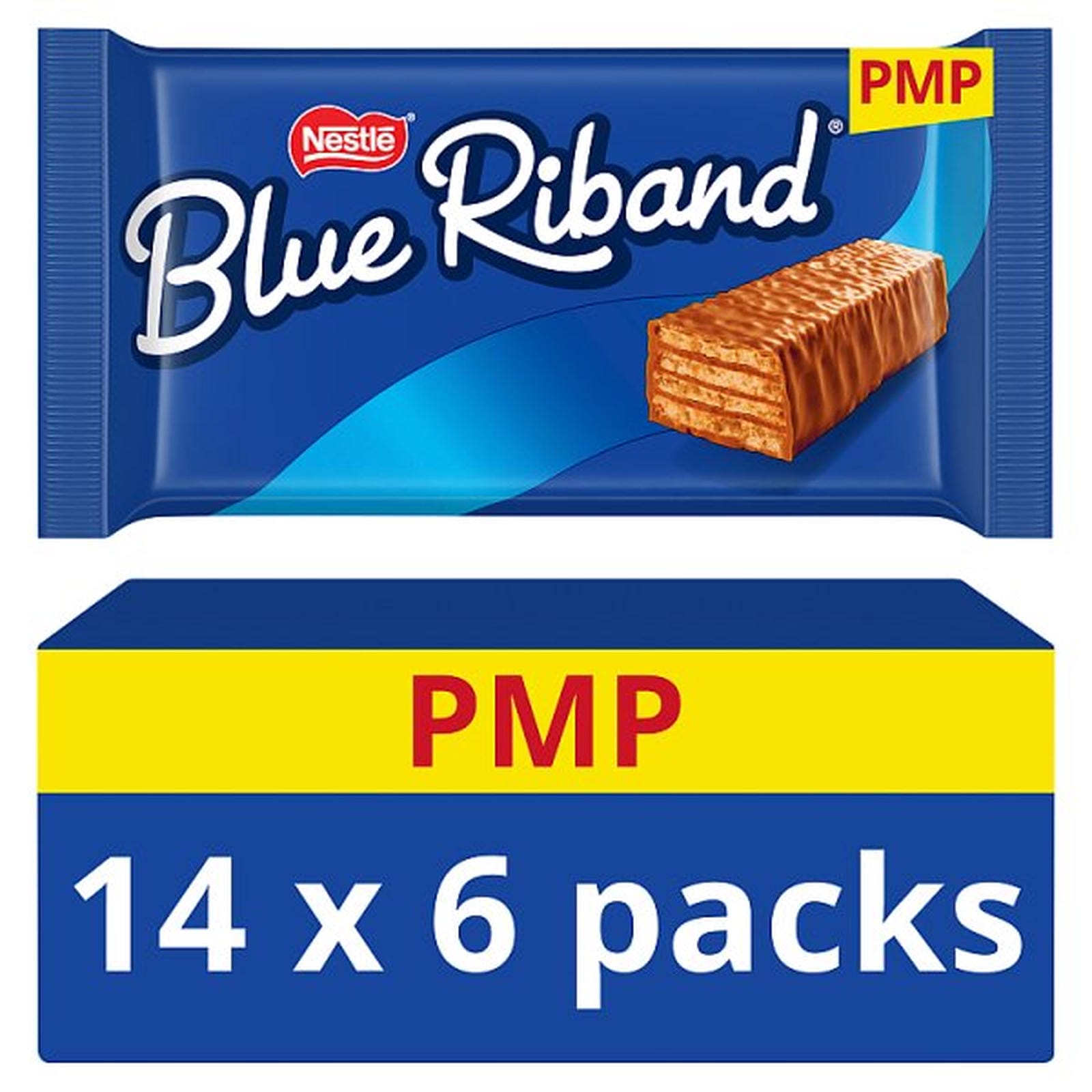 Blue Riband Wafer Biscuit Bar 6 Pack Multipack 108g PMP £1.25