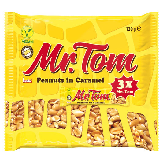 Mr. Tom Peanuts in Caramel 3 x 40g (120g) – 12 x 120g