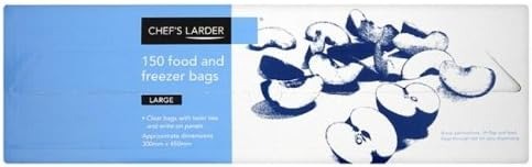 Chef's Larder 150 Food and Freezer Bags Large – 1 x 150pk