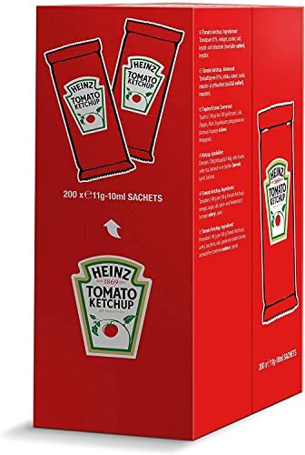 Heinz Tomato Ketchup Sachets Foodservice Bulk Multi Pack Catering Size 11g 50 Sachets
