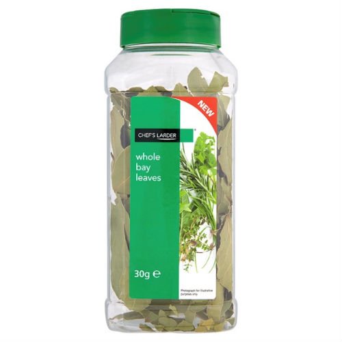 Chef's Larder Bay Leaves Whole 30g Pack - Aromatic Dried Leaves For Cooking Ideal For Stocks Stews