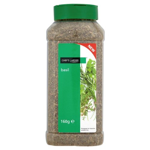 Chef's Larder Basil Fresh Basil Leaves 160g Pack For Cooking Aromatic Leaves For Sauces And Salads