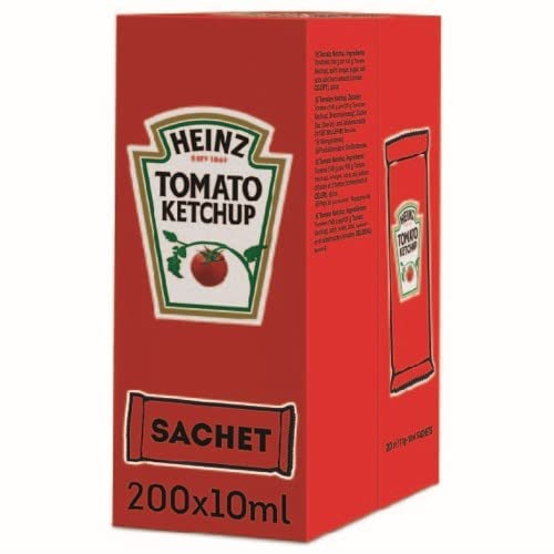 Heinz Tomato Ketchup Sachets Foodservice Bulk Multi Pack Catering Size 11g 50 Sachets