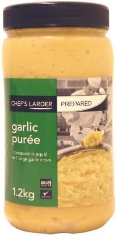 Chef's Larder Garlic Purée Foodservice Grade 1.2kg Professional Kitchen Use 1 X 1.2kg