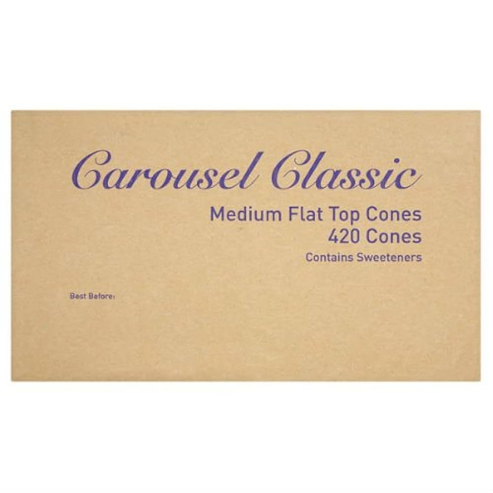 Carousel Classic 420 Medium Flat Top Cones – 1 x 420s