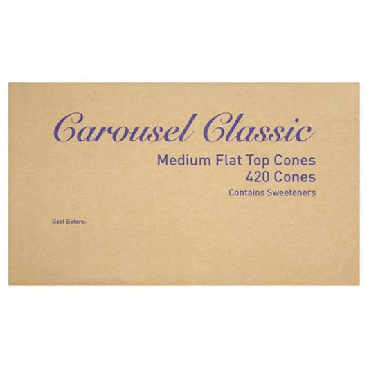 Carousel Classic 420 Medium Flat Top Cones – 1 x 420s