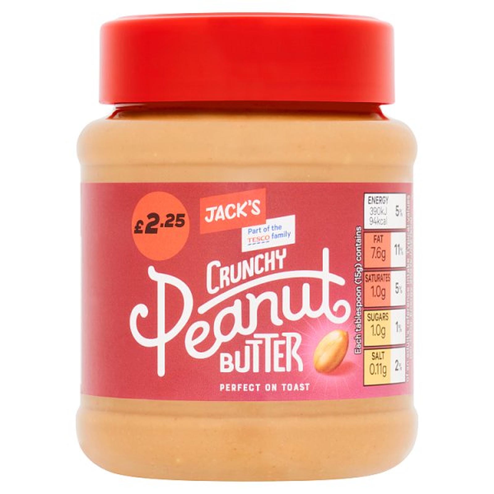 Jack's Crunchy Peanut Butter 340g