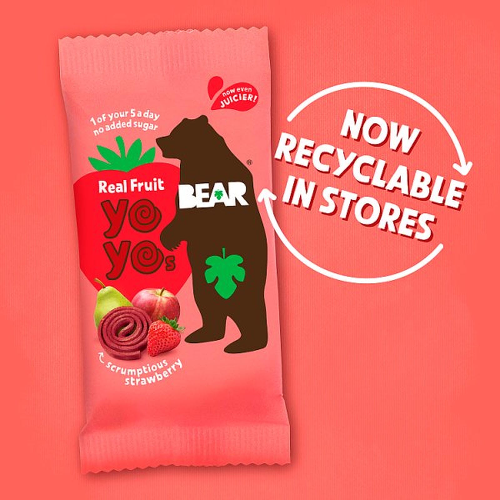 BEAR Fruit Yoyos Refreshing Raspberry Multipack 5x20g