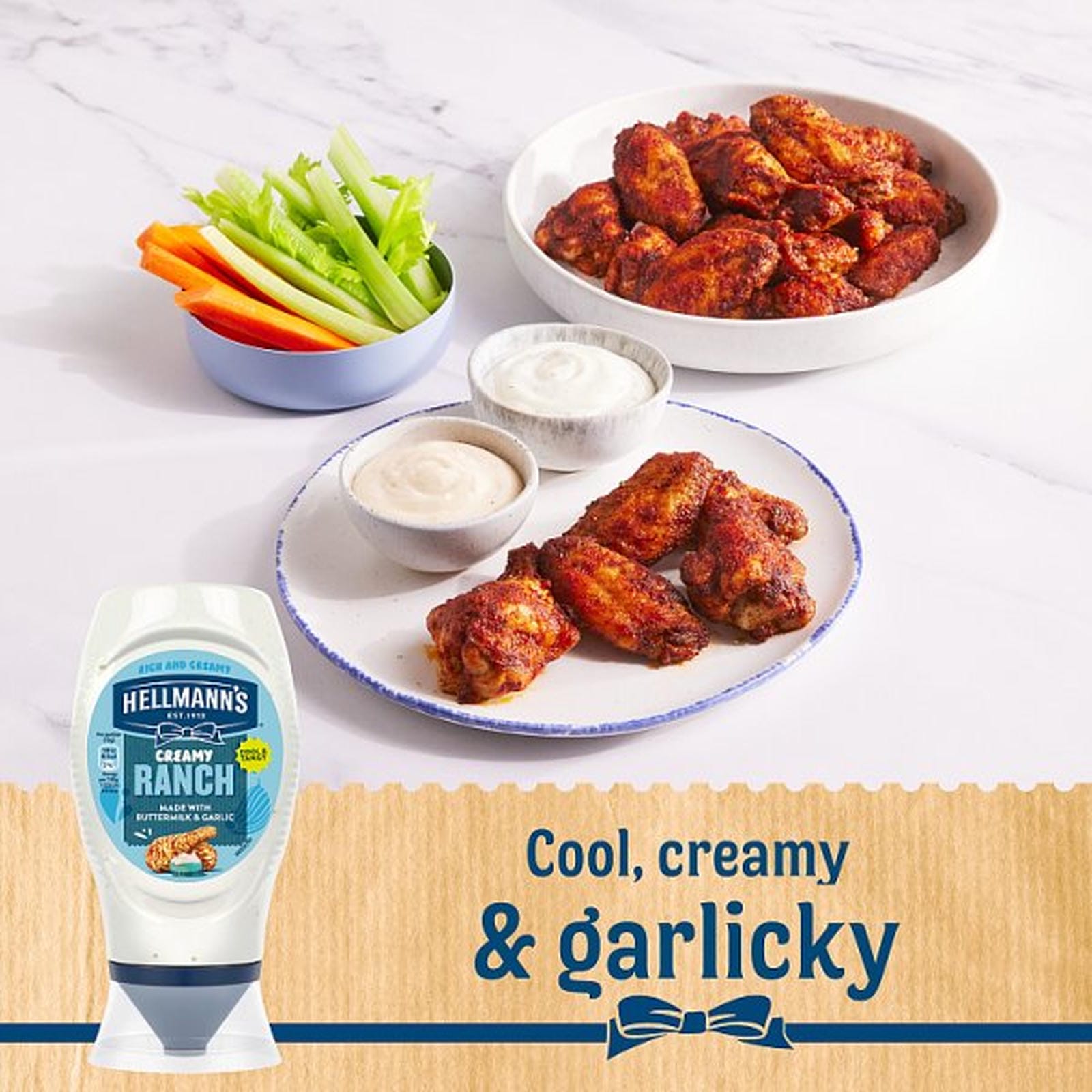 Hellmann's Sauce Creamy Ranch 8x 245 g