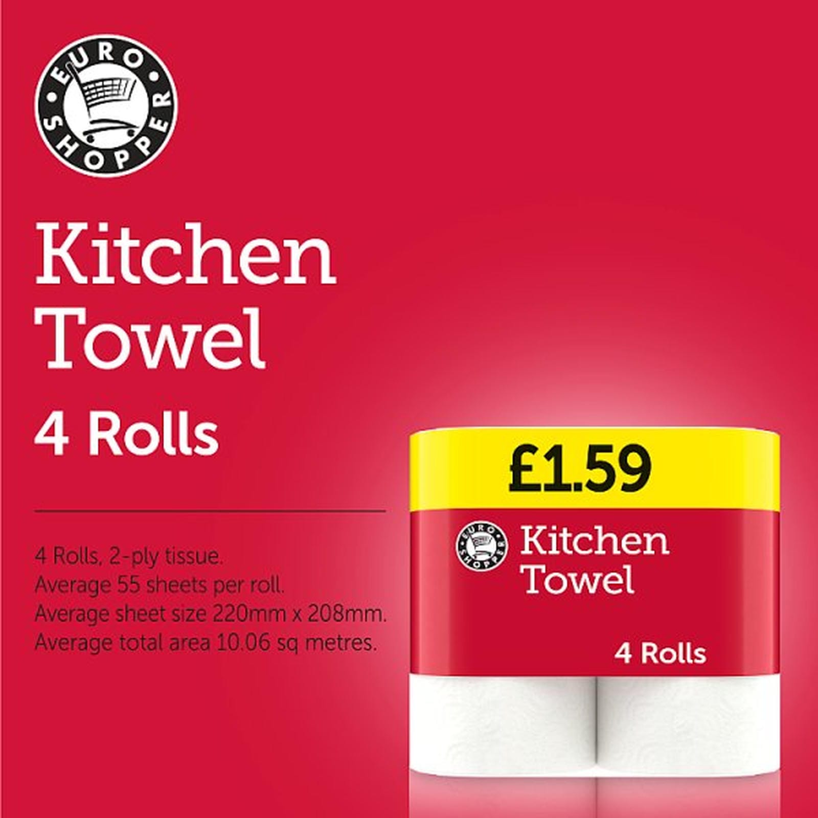 Euro Shopper Kitchen Towel 4 Rolls