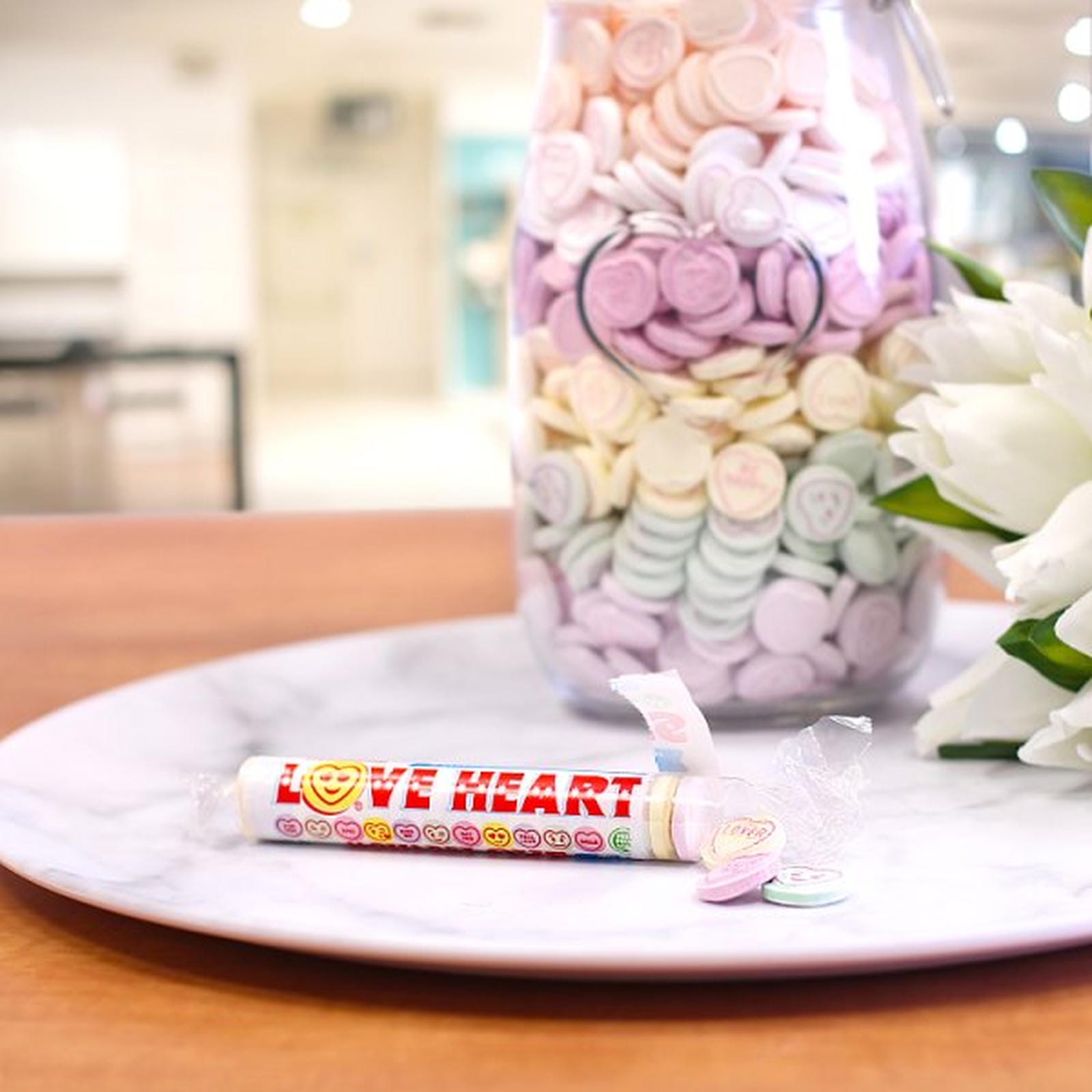 Swizzels Love Hearts Giant Roll 39g