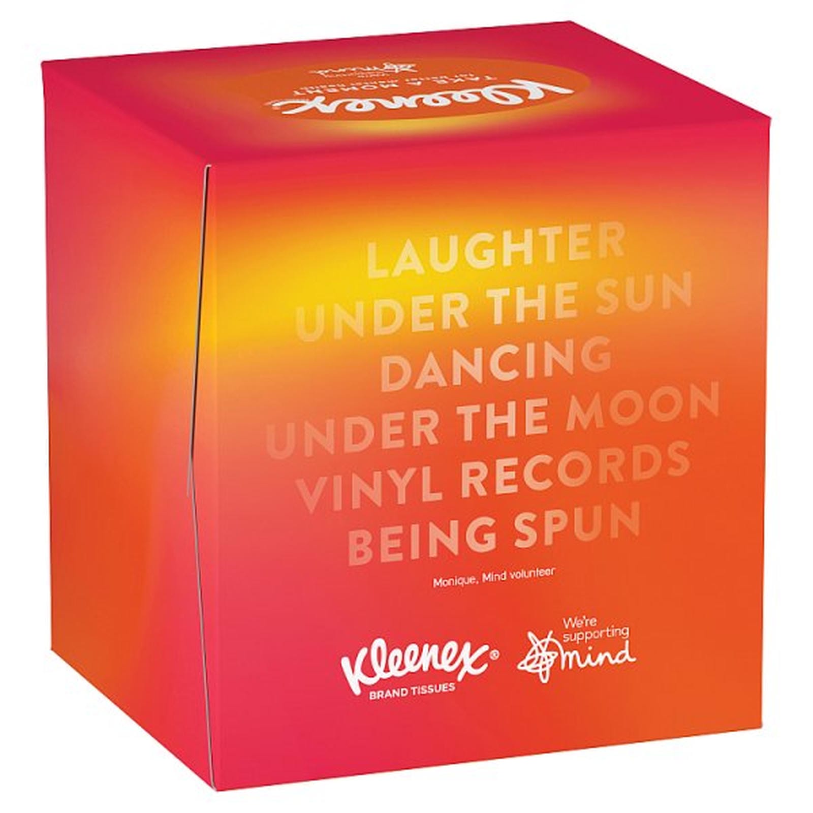Kleenex Supporting Mind - Single Cube Tissue Box