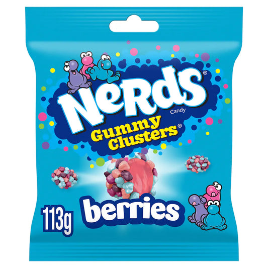 Nerds Berries Fruit-Flavour Candy Gummy Clusters 113g – 10 x 113g