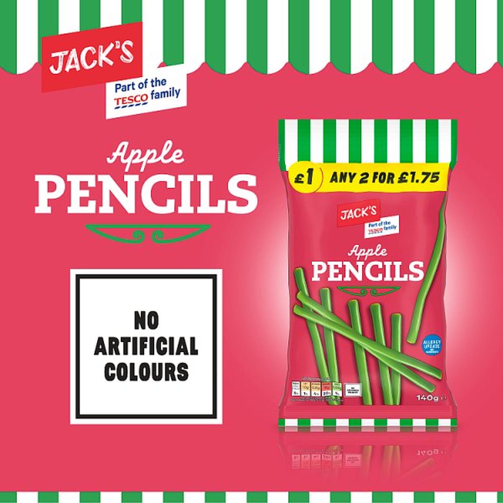 Jack's Apple Pencils 140g