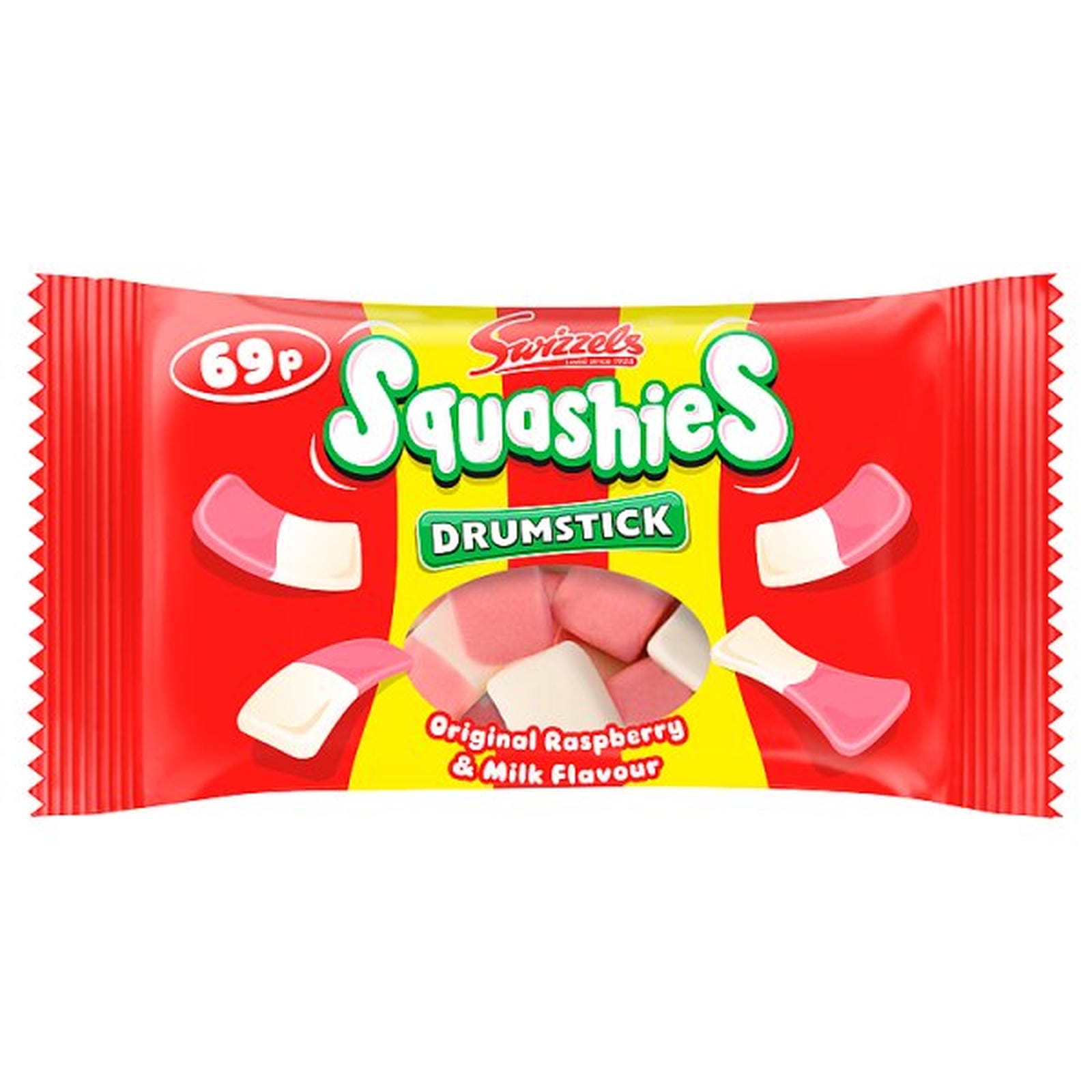Swizzels Squashies Original Raspberry & Milk 60g