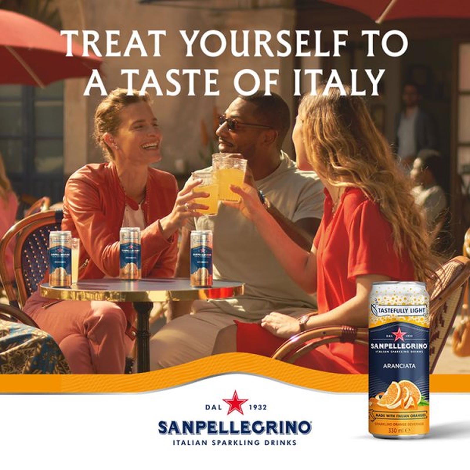 San Pellegrino Pomegranate & Orange 4x6x330ml