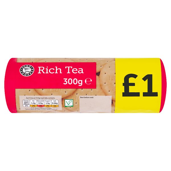 Euro Shopper Rich Tea Biscuits Catering Size 300g Multi Pack 18 x 300g Foodservice