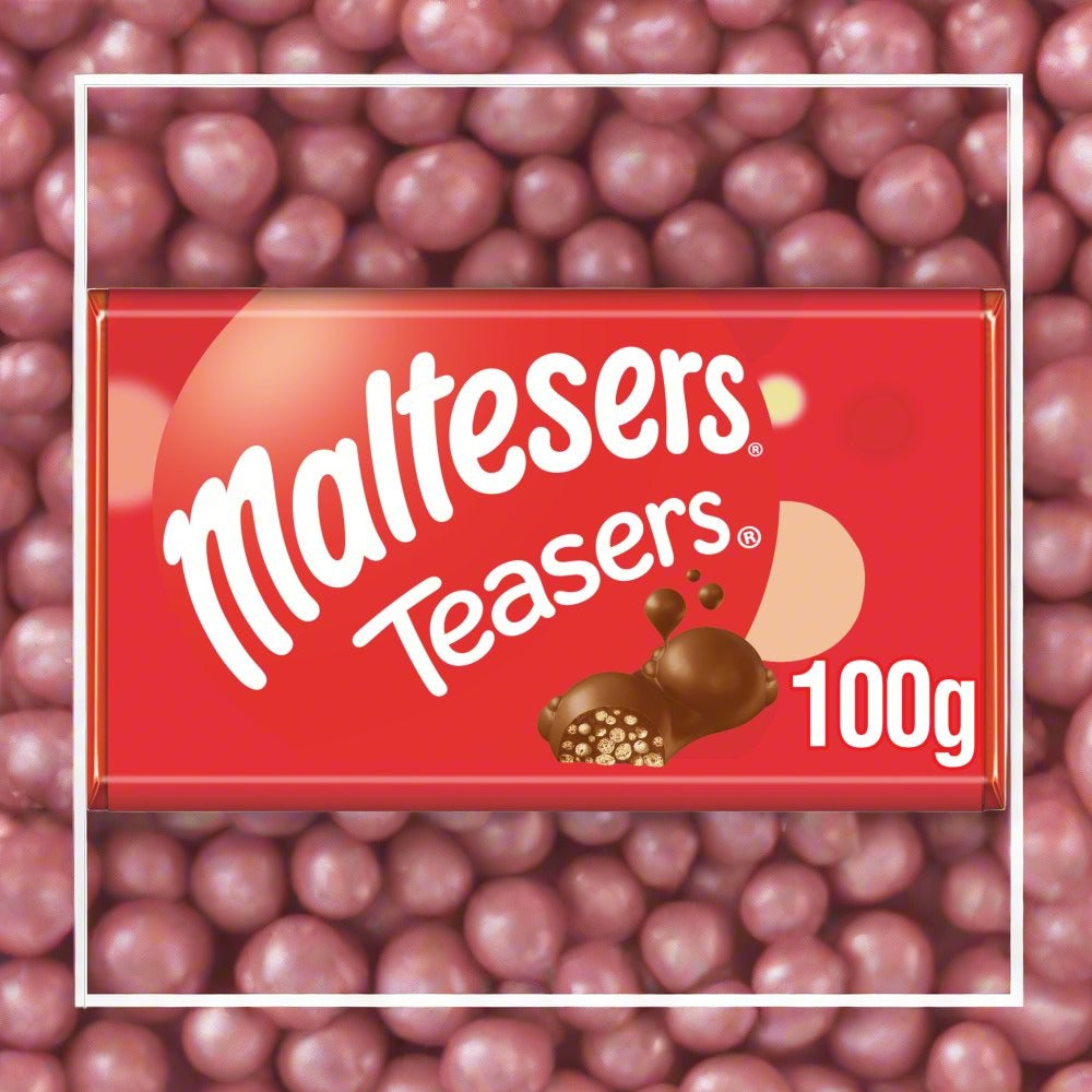 Maltesers Teasers Milk Chocolate & Honeycomb Block Bar £1.50 PMP 100g – 23 x 100g
