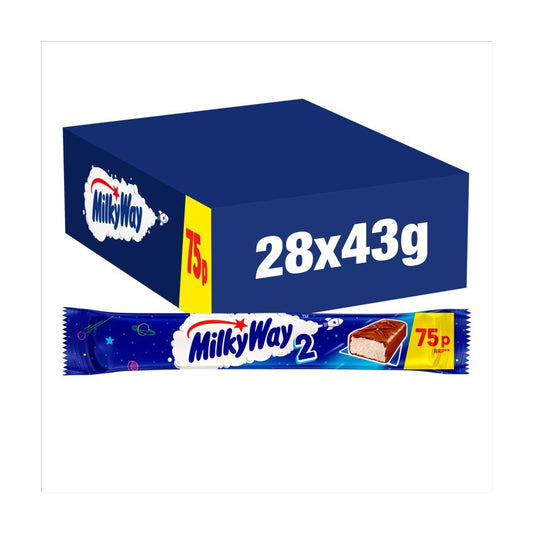 Milky Way Milk Chocolate Bar 43g PMP £0.75 – 28 x 43g